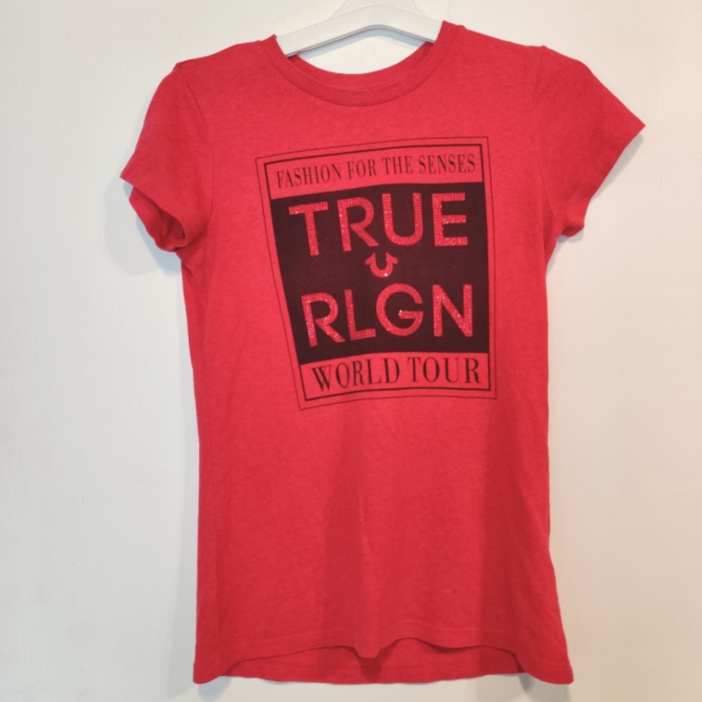 True Religion Red T Shirt Small